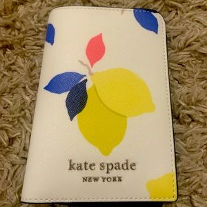 KATE SPADE PASSPORT HOLDER, NEVER USED!